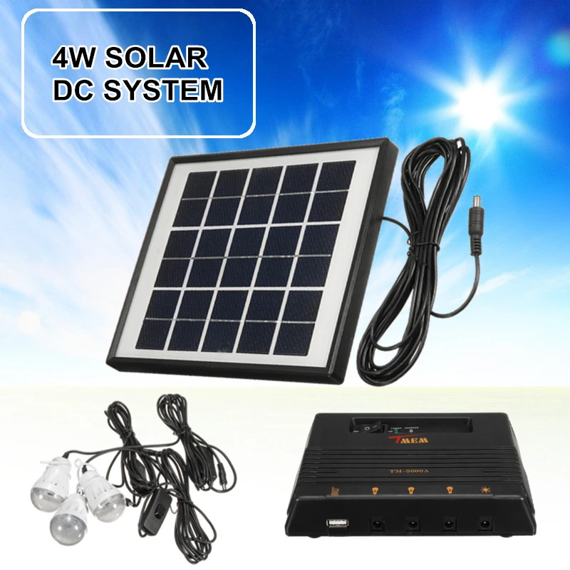 Portable Home Outdoor Solar Panel LED Light Lamp USB Charger Garden Lantern Emergency LED Generator System Kit
Portable Home Outdoor Solar Panel LED Light Lamp USB Charger Garden Lantern Emergency LED Generator System Kit