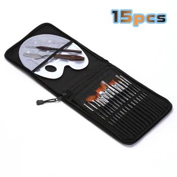 15Pcs/Set Paint Brush Set and Palette With Carrying Case for Watercolor Brush Oil Acrylic Drawing Painting Nylon Hai
15Pcs/Set Paint Brush Set and Palette With Carrying Case for Watercolor Brush Oil Acrylic Drawing Painting Nylon Hai