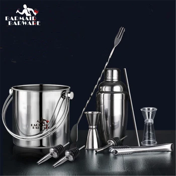 10Pieces/Set Cocktail Shaker Bar Set Stainless steel Lounge Cup Boston Cup Shaker Cocktail Shaker
10Pieces/Set Cocktail Shaker Bar Set Stainless steel Lounge Cup Boston Cup Shaker Cocktail Shaker