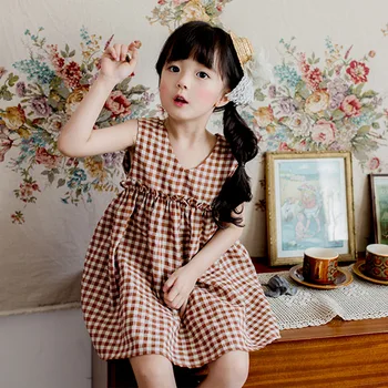 2019 Summer Girl simple lovely casual plaid dress baby temperament doll dress for children's dresses pretty clothes 6-14 years
2019 Summer Girl simple lovely casual plaid dress baby temperament doll dress for children's dresses pretty clothes 6-14 years