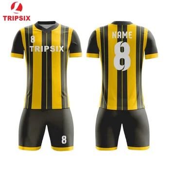 Black Strip Football Clothing Design Your Own Soccer Tshirt Sublimation Soccer Jersey
Black Strip Football Clothing Design Your Own Soccer Tshirt Sublimation Soccer Jersey