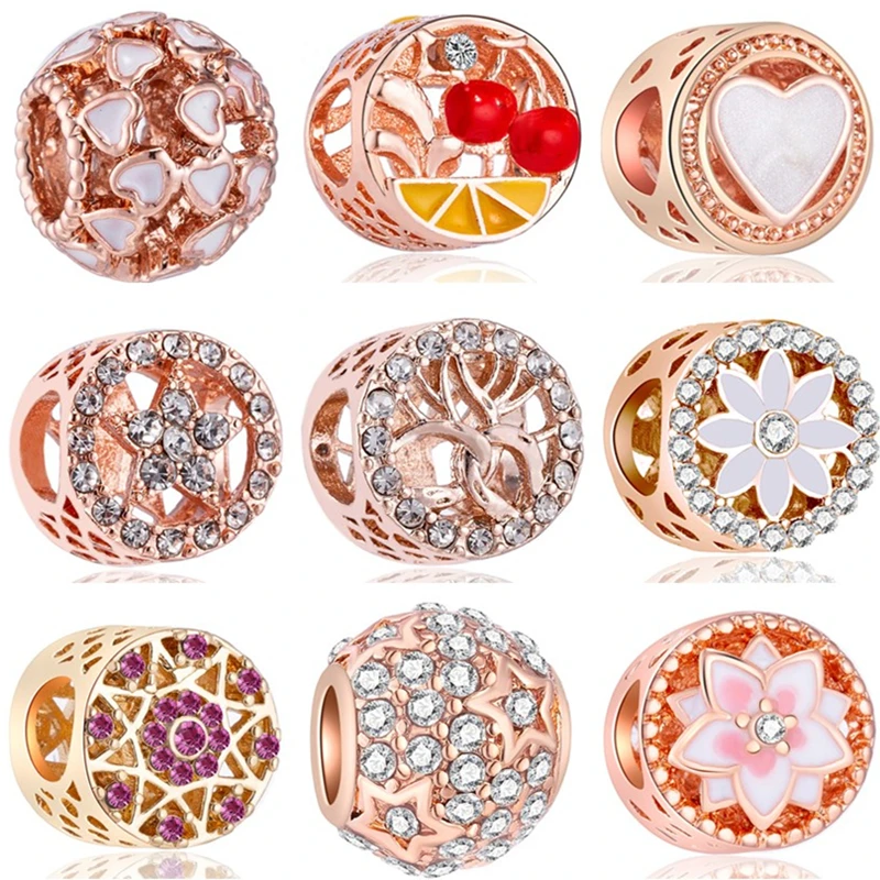 Btuamb Hot Selling Crystal Tree Cherry Star Butterfly Heart Charms Fit Original Pandora Beads Bracelets for Women Making Jewelry
Btuamb Hot Selling Crystal Tree Cherry Star Butterfly Heart Charms Fit Original Pandora Beads Bracelets for Women Making Jewelry