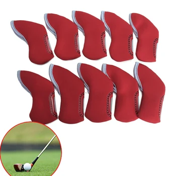 10pcs Golf Club Driver Putter Iron Head Cover Protector Red
10pcs Golf Club Driver Putter Iron Head Cover Protector Red