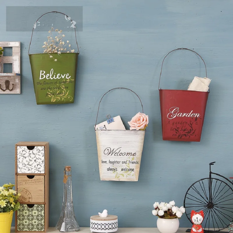 European Retro Metal Iron Hanging Basket Flowerpot Holder Flower Pots Wall Plant Planter Basket Storage Bucket Home Garden Decor
European Retro Metal Iron Hanging Basket Flowerpot Holder Flower Pots Wall Plant Planter Basket Storage Bucket Home Garden Decor