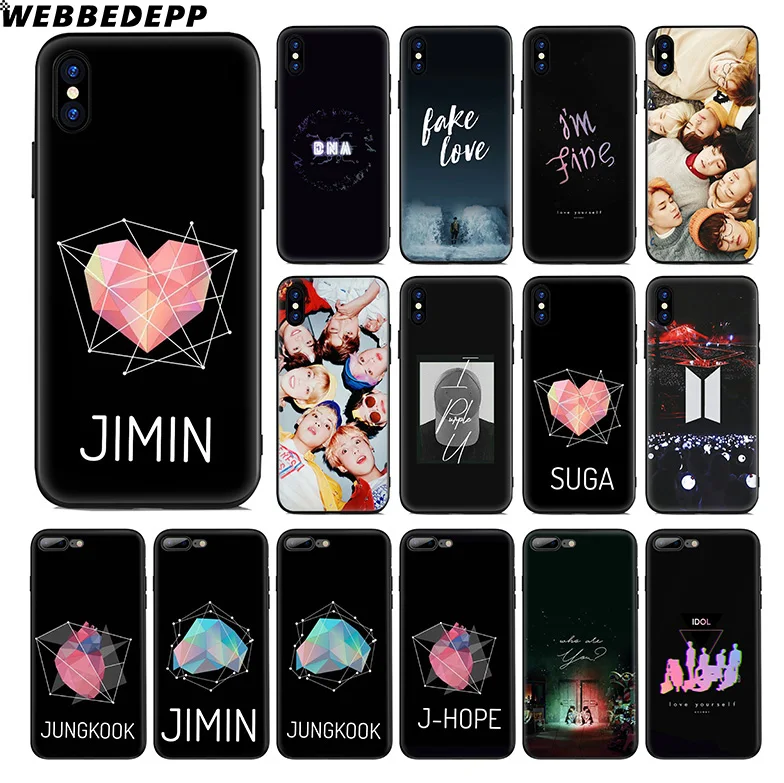 WEBBEDEPP BTS J Hope Suga Soft Silicone Case for Apple iPhone Xr Xs Max X or 10 8 7 6 6S Plus 5 5S SE Phone Case
WEBBEDEPP BTS J Hope Suga Soft Silicone Case for Apple iPhone Xr Xs Max X or 10 8 7 6 6S Plus 5 5S SE Phone Case
