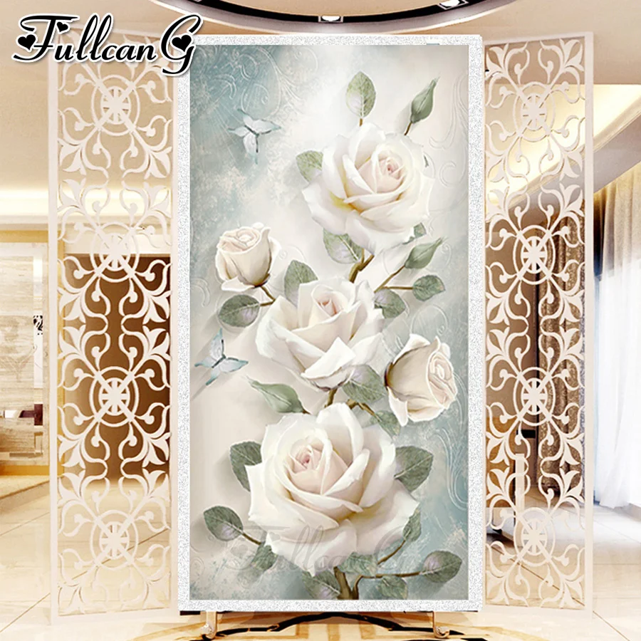 FULLCANG full square/round drill large 5d diy diamond painting white rose mosaic embroidery sale flower wall decor kit FC1420
FULLCANG full square/round drill large 5d diy diamond painting white rose mosaic embroidery sale flower wall decor kit FC1420