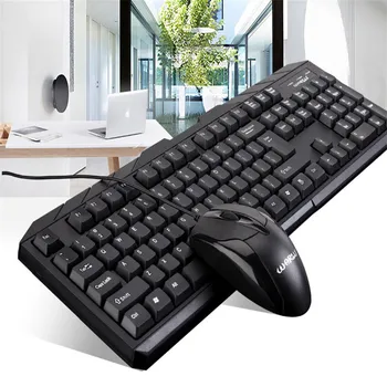 USB Wired Keyboard Mouse Combo Set Suit Waterproof Keyboard+1000DPI Gaming Mouse forLaptop Desktop A30
USB Wired Keyboard Mouse Combo Set Suit Waterproof Keyboard+1000DPI Gaming Mouse forLaptop Desktop A30