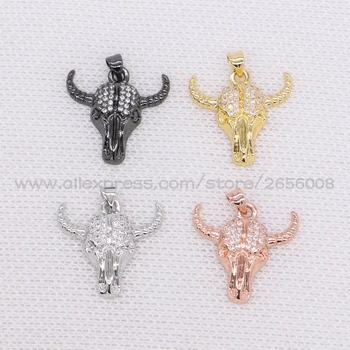 12Pcs Micro pave Cubic Zircon bead bull head pendant DIY Mix colors tiny jewelry Accessory druzy Gems jewelry finding 1628
12Pcs Micro pave Cubic Zircon bead bull head pendant DIY Mix colors tiny jewelry Accessory druzy Gems jewelry finding 1628