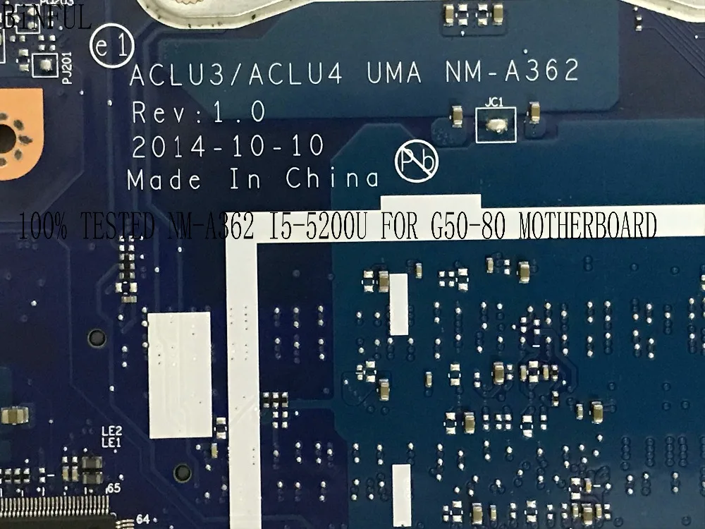 Быстрая доставка доступная плата для ноутбука ACLU3/ALCU4 UMA NM-A362 LENOVO версии/Φ
