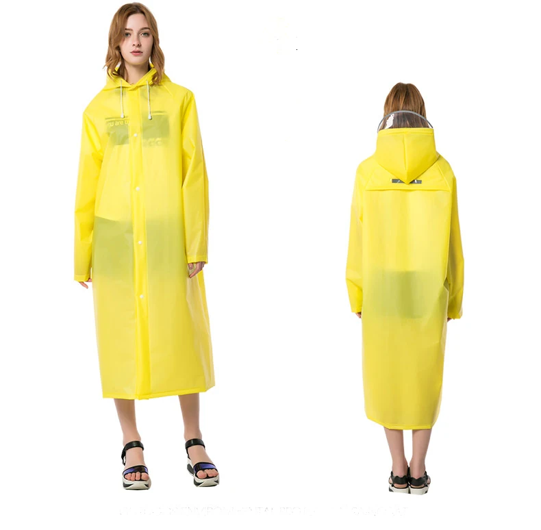 2.High quality Fashion soft Raincoats Reflective Strip Rain Coat With Breathable Mesh Outdoors Rainwear Hooded Woman And Man Universal Rain coats for Adult
