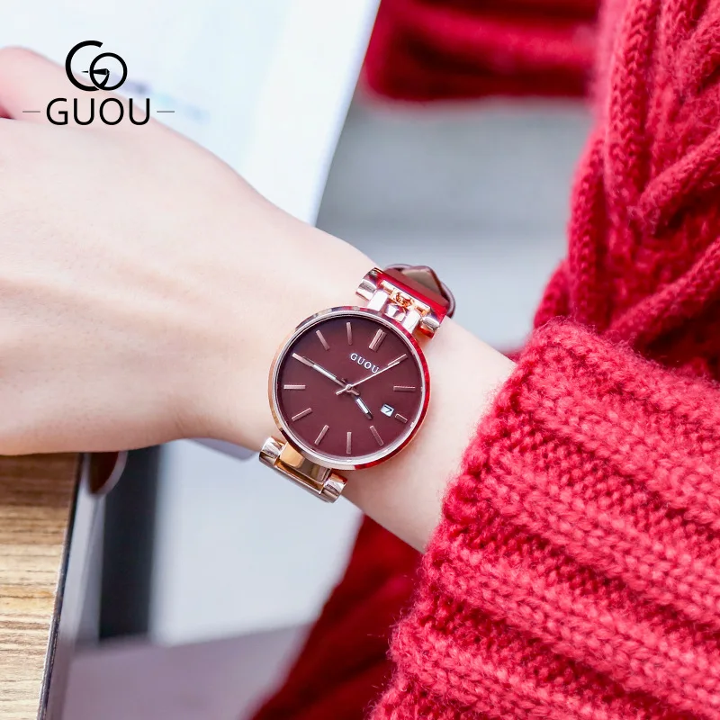 Simple Retro Women's Watch Genuine Leather Calendar Ladies Dress Casual Wristwatch Female Elegant Watches relojes para mujer 
Simple Retro Women's Watch Genuine Leather Calendar Ladies Dress Casual Wristwatch Female Elegant Watches relojes para mujer