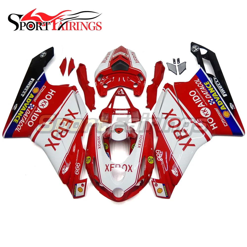 

Full ABS Fairings Fit Ducati 749 749s 999 Monoposto 03 04 2003 2004 Red White Injection Motorcycle Fairing Kit Bodywork Body Kit