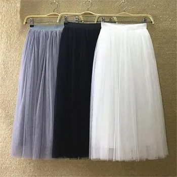 Layers fashion Princess Midi Tulle Skirt Pleated Dance Tutu Skirts Womens Lolita Petticoat Jupe Saia faldas Casual Party Skirts
Layers fashion Princess Midi Tulle Skirt Pleated Dance Tutu Skirts Womens Lolita Petticoat Jupe Saia faldas Casual Party Skirts