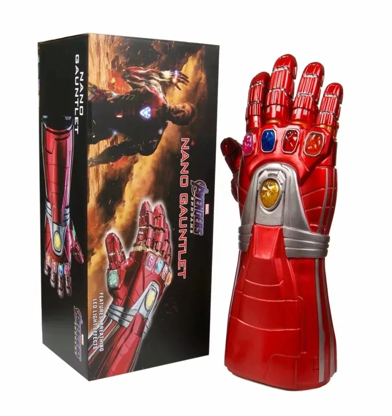 40CM New Endgame Iron Man Nano Gauntlet Thanos Infinity Gauntlet Armor Tony Stark Cosplay Gloves Props PVC LED Light
40CM New Endgame Iron Man Nano Gauntlet Thanos Infinity Gauntlet Armor Tony Stark Cosplay Gloves Props PVC LED Light