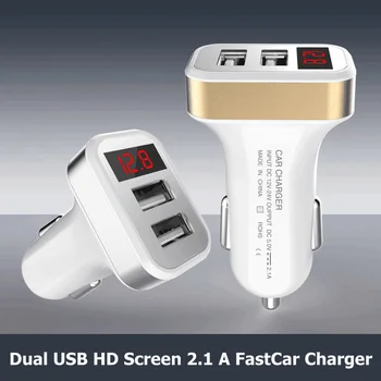 Dual USB Car Charger For Phone With Voltage/Current Display And IC Chip Protection Mobile Phone Charger Charging Adapter 12-24V
Dual USB Car Charger For Phone With Voltage/Current Display And IC Chip Protection Mobile Phone Charger Charging Adapter 12-24V