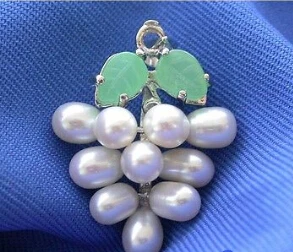 FREE SHIPPING>>>white rice freshwater cultured pearl grape pendant | Украшения и аксессуары