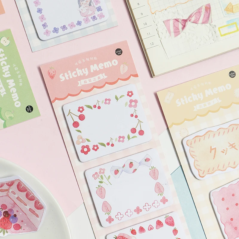 Strawberry biscuits Series Memo pad Girl Diary DIY Portable Notepad Planner Sticky Notes Cute Stationery School Office Supply
Strawberry biscuits Series Memo pad Girl Diary DIY Portable Notepad Planner Sticky Notes Cute Stationery School Office Supply
