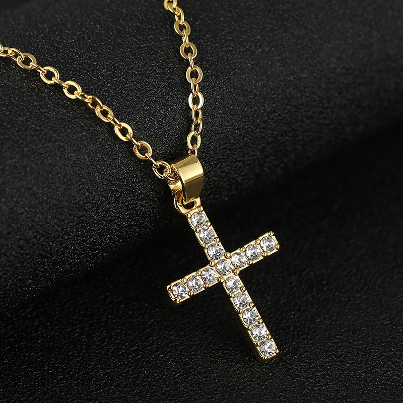 New Exquisite Bible Jesus Cross Pendant Necklace for Rhinestone Gold/Silver color women Crucifix Charm Jewelry
New Exquisite Bible Jesus Cross Pendant Necklace for Rhinestone Gold/Silver color women Crucifix Charm Jewelry