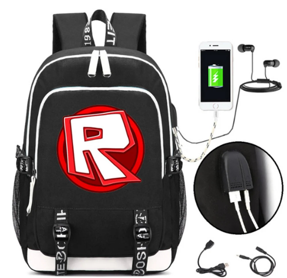 ROBLOX Backpack w/ USB Fashion Port and Headphone Rucksack Backpack Bag Teenager Student School Bags travel Shoulder Laptop Bag
ROBLOX Backpack w/ USB Fashion Port and Headphone Rucksack Backpack Bag Teenager Student School Bags travel Shoulder Laptop Bag