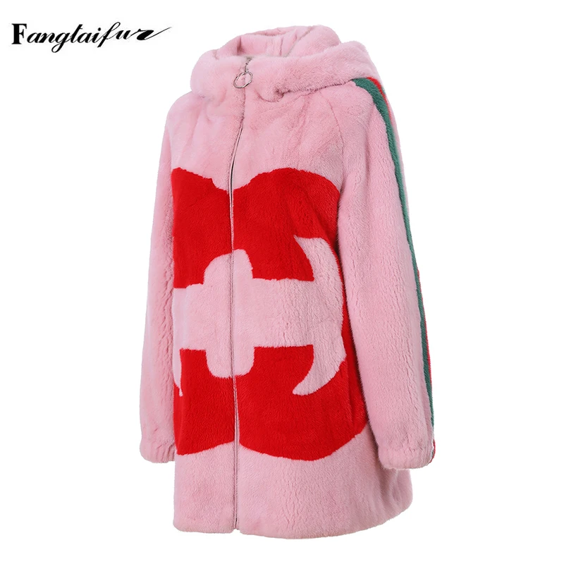 Fang Tai Fur 2019 Women Imports Velvet Mink Fur Coat Print Lettern With Fur Hood Mink Coats Women's Medium Real Mink Fur Coats
Fang Tai Fur 2019 Women Imports Velvet Mink Fur Coat Print Lettern With Fur Hood Mink Coats Women's Medium Real Mink Fur Coats