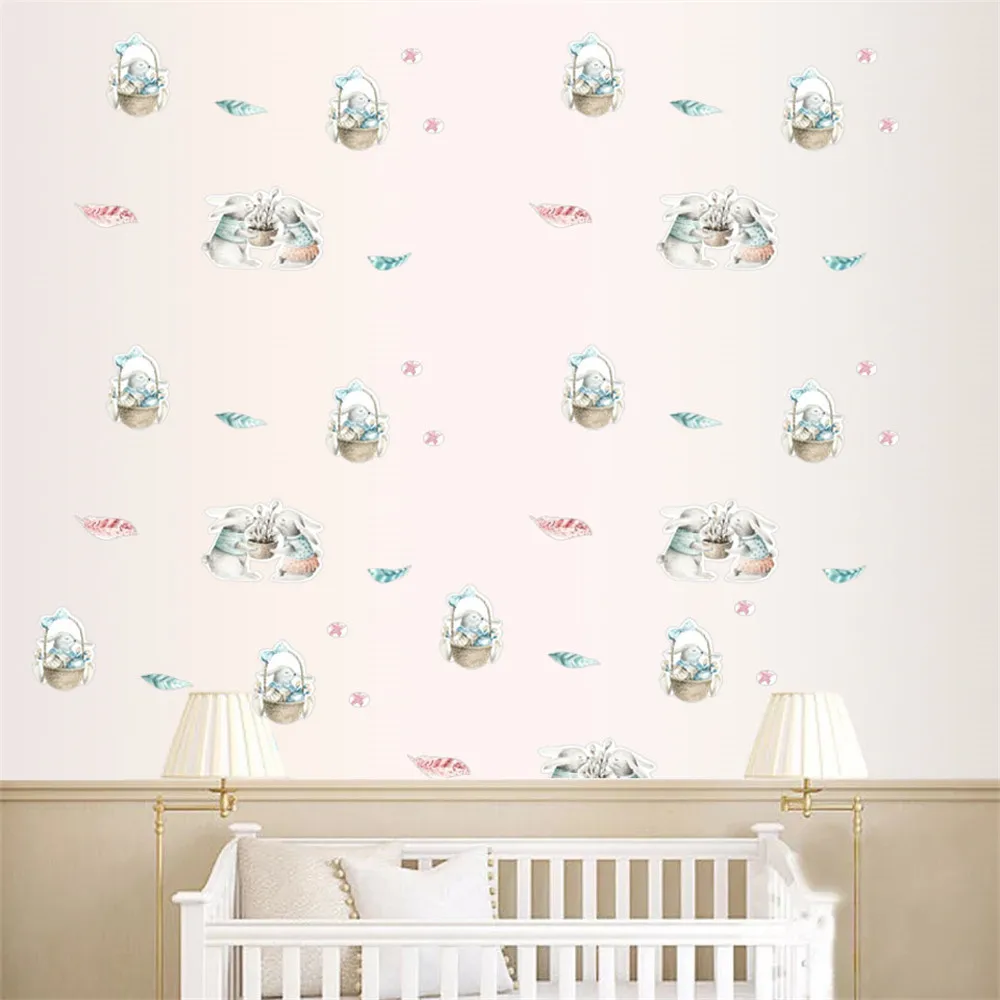 New Arrival Wall Stickers Funny Rabbit Blanket Bunny Cute lovely Livingroom Decor Children's room Decoration Wall Sticker Allah
New Arrival Wall Stickers Funny Rabbit Blanket Bunny Cute lovely Livingroom Decor Children's room Decoration Wall Sticker Allah