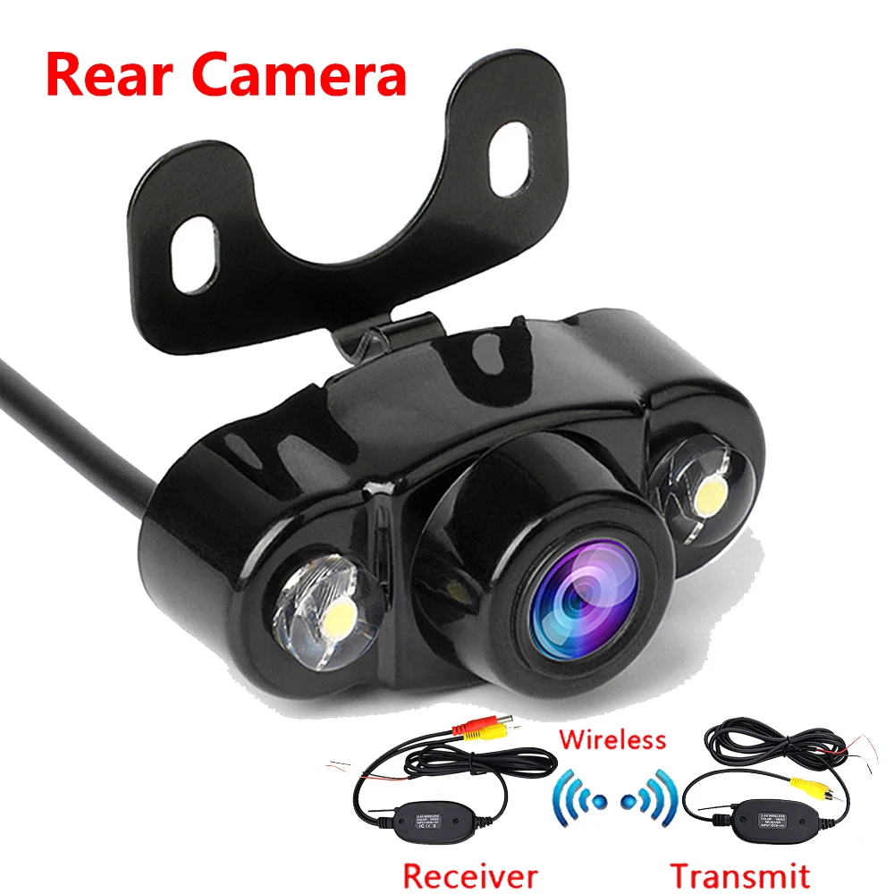 Car Rear View Reverse Camera Night Vision Car Backup Rear Camera Parking Camera with Wireless Rear View Transmitter & Receiver
Car Rear View Reverse Camera Night Vision Car Backup Rear Camera Parking Camera with Wireless Rear View Transmitter & Receiver