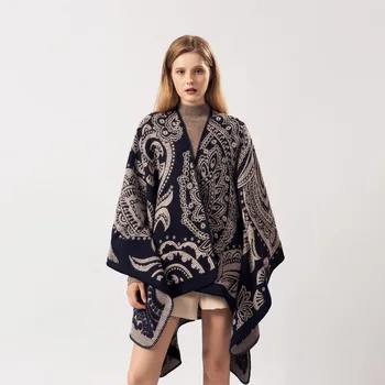 European American fashion autumn winter hot selling large cashews imitation cashmere lady scarf thick warm Cape shawls and wraps
European American fashion autumn winter hot selling large cashews imitation cashmere lady scarf thick warm Cape shawls and wraps