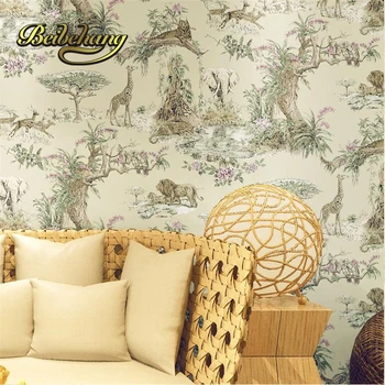 beibehang Southeast Asia style elephant giraffe non - woven living room bedroom bedside background wallpaper papel de parede
beibehang Southeast Asia style elephant giraffe non - woven living room bedroom bedside background wallpaper papel de parede