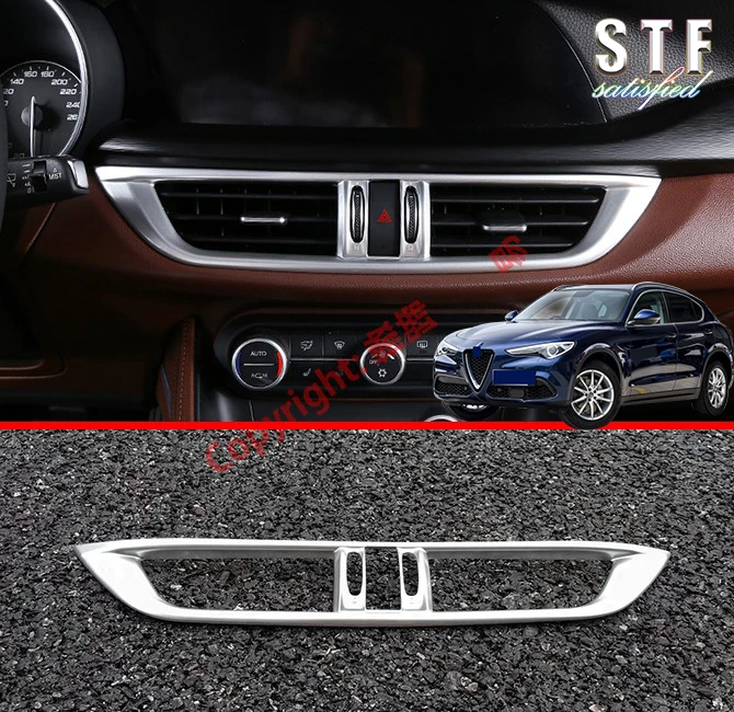 ABS Pearl Chrome Center Air-Condition Vent Outlet Cover Trim For Alfa Romeo Stelvio 2017 2018 2019 Car Accessories Stickers
ABS Pearl Chrome Center Air-Condition Vent Outlet Cover Trim For Alfa Romeo Stelvio 2017 2018 2019 Car Accessories Stickers