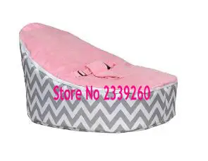 COVER ONLY, NO FILLINGS - light grey chevron with pink seat cover baby bean bag chair
COVER ONLY, NO FILLINGS - light grey chevron with pink seat cover baby bean bag chair