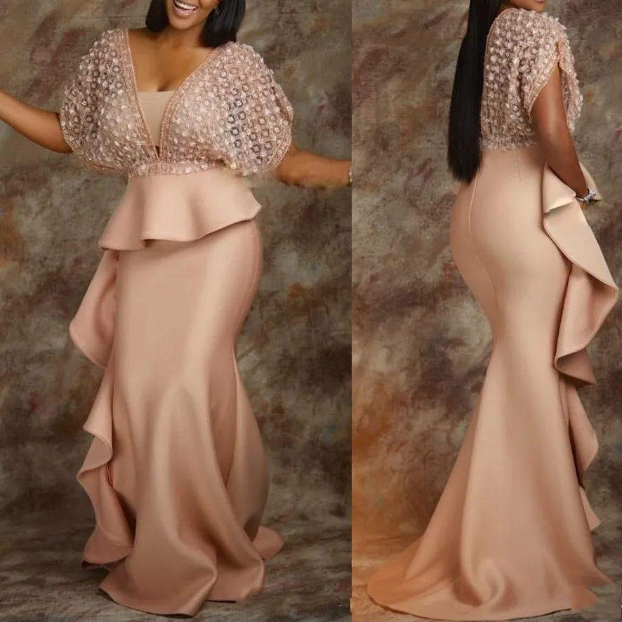 Chic Formal Dress Female New Arrival Prom Gowns Mermaid With Sleeves Robe De Soiree Lace Peplum Evening Gown Elegant
Chic Formal Dress Female New Arrival Prom Gowns Mermaid With Sleeves Robe De Soiree Lace Peplum Evening Gown Elegant