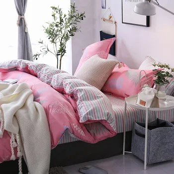 Home textile on the other side-powder three or four pieces set comforter bedding sets bedding set 
Home textile on the other side-powder three or four pieces set comforter bedding sets bedding set
