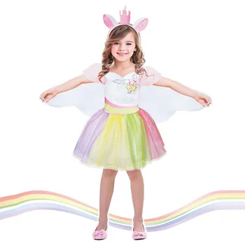Creative Dress Up As Dance Rainbow Tutu Dress Kids Cosplay Magical Fairy Wings Costumes Cute Girl Rainbow Party Princess Dress
Creative Dress Up As Dance Rainbow Tutu Dress Kids Cosplay Magical Fairy Wings Costumes Cute Girl Rainbow Party Princess Dress
