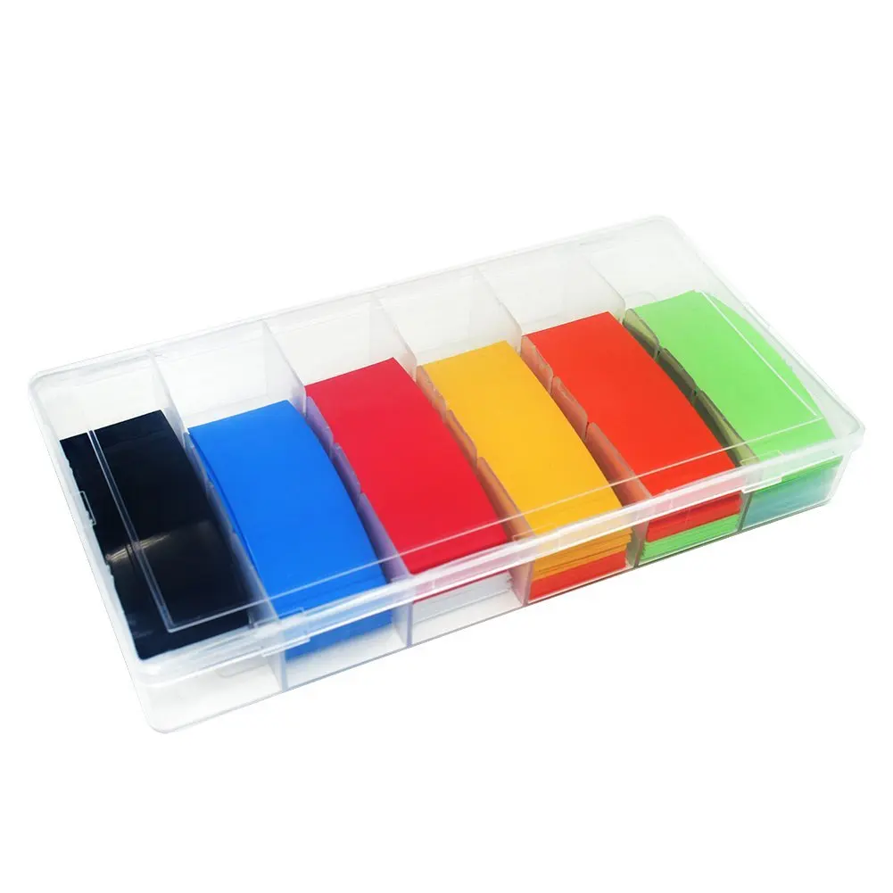 

280 Pcs 8 Color 29.5MM 18.5MM PVC 18650 18500 Battery Heat Shrink Tubing Tube Shrink Film Assorted Kit with Storage Box
