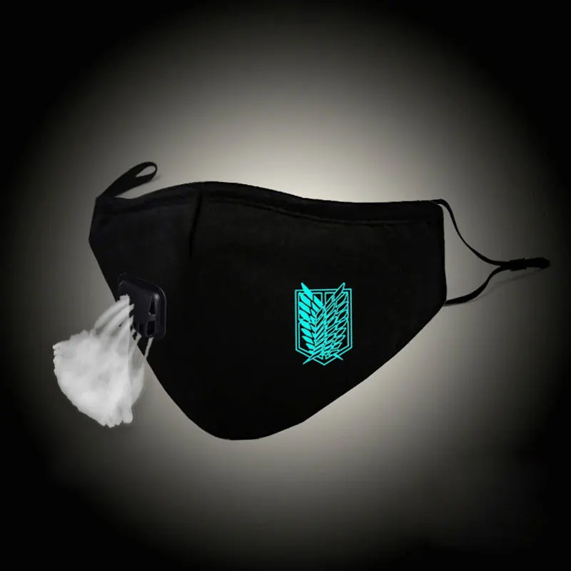 Luminous Fashion Mouth Mask Attack on Titan Cosplay Cotton Face Mask Anti PM2.5 Dust Filter Winter Warm Muffle Valved Respirator
Luminous Fashion Mouth Mask Attack on Titan Cosplay Cotton Face Mask Anti PM2.5 Dust Filter Winter Warm Muffle Valved Respirator