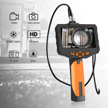 4.3" LCD Digital HD Snake Camera 7.6MM Drain Pipe Inspection Endoscope Borescope Wire Probe Waterproof Camera 1M/3M/5M Cable
4.3" LCD Digital HD Snake Camera 7.6MM Drain Pipe Inspection Endoscope Borescope Wire Probe Waterproof Camera 1M/3M/5M Cable