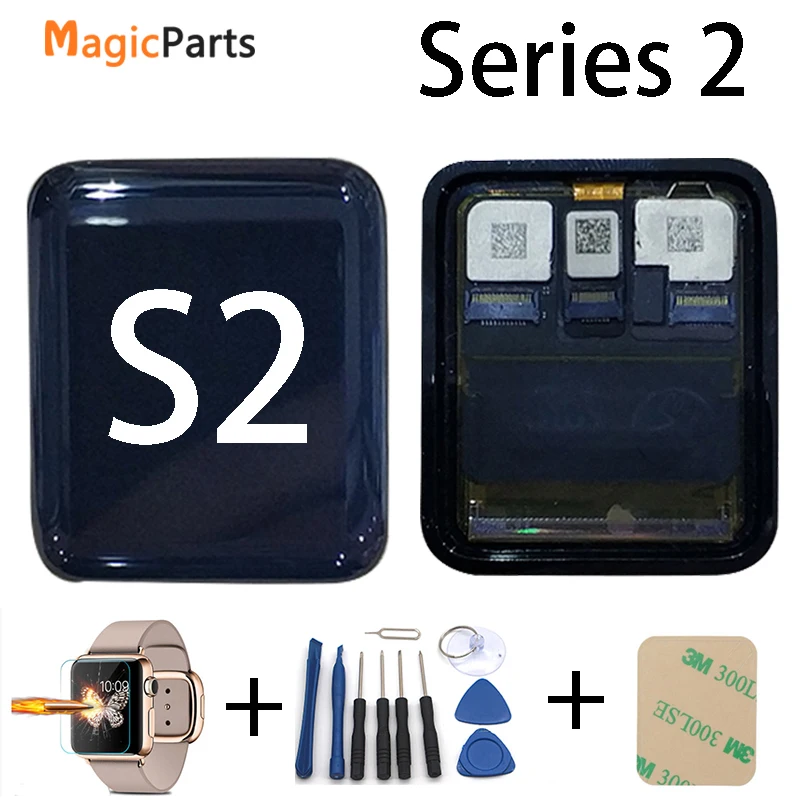 Original For Apple Watch Series 2 LCD Display Touch Screen Digitizer Series2 38mm/42mm Pantalla Replacement+ Glass+Tools
Original For Apple Watch Series 2 LCD Display Touch Screen Digitizer Series2 38mm/42mm Pantalla Replacement+ Glass+Tools