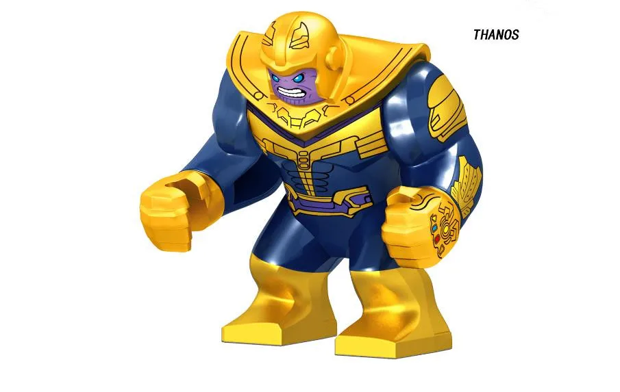 Avengers 3 Infinity War Marvel Super Hero Thanos Comes With Infinity Gauntlet Model Building Blocks Toy for Children
Avengers 3 Infinity War Marvel Super Hero Thanos Comes With Infinity Gauntlet Model Building Blocks Toy for Children