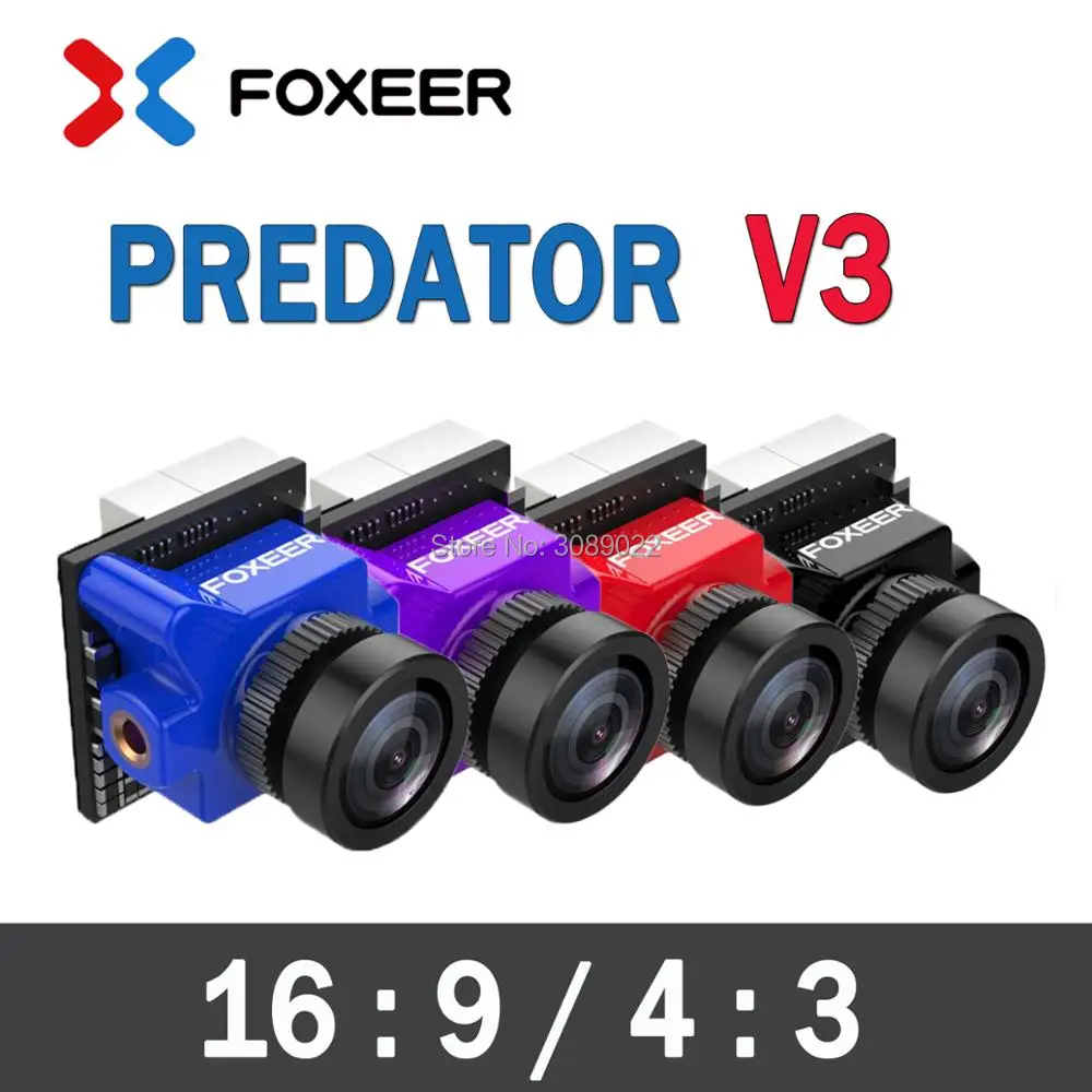 Foxeer Predator Micro V4 Camera 16:9/4:3 PAL/NTSC switchable FPV Camera 2.8/1.8mm With OSD WDR 4ms Latency for Upgrade Predator
Foxeer Predator Micro V4 Camera 16:9/4:3 PAL/NTSC switchable FPV Camera 2.8/1.8mm With OSD WDR 4ms Latency for Upgrade Predator