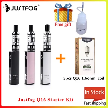 

Original Justfog Q16 Starter Kit 900mah Battery with 1.9ML Q16 Clearomizer Tank Electronic Cigarette Vape Pen Vaporizer Kit