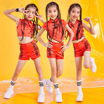 2019 Summer New Girls Jazz Dance Costumes Children Street Hiphop Dance Set Classical Red Chinese Qipao Cheongsam Costumes DL3690
2019 Summer New Girls Jazz Dance Costumes Children Street Hiphop Dance Set Classical Red Chinese Qipao Cheongsam Costumes DL3690