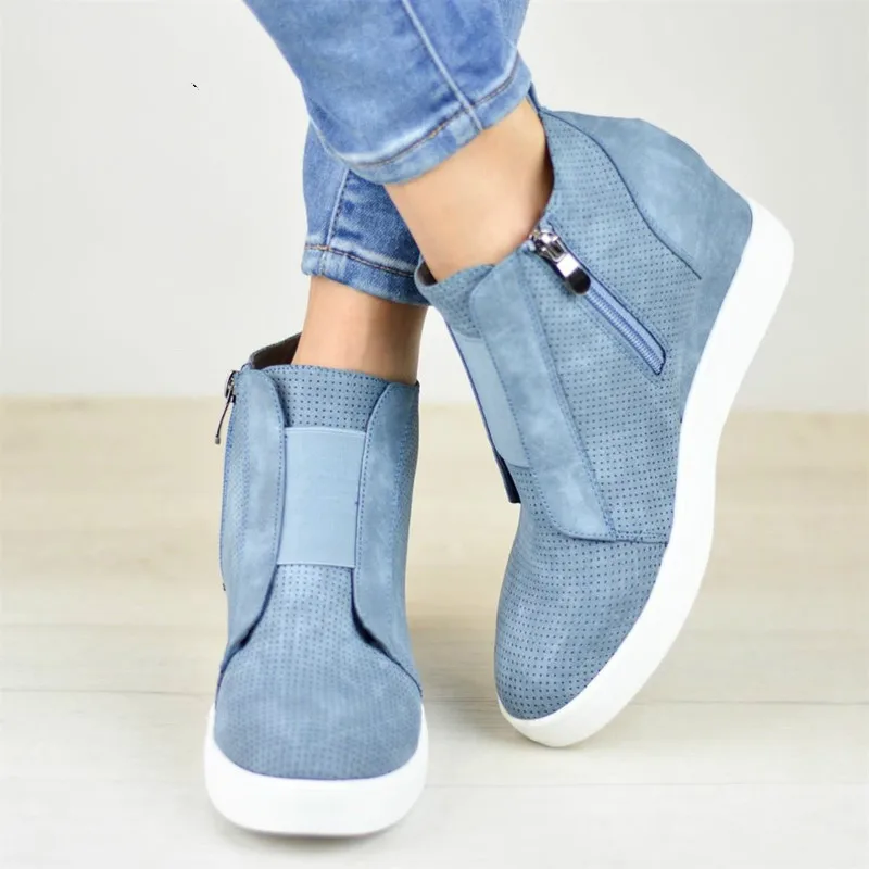 2019 New Spring&autumn Women Ankle Boots Wedge Platform Magic Sneakers Woman Boots Height Increased Shoes Botas Feminina
2019 New Spring&autumn Women Ankle Boots Wedge Platform Magic Sneakers Woman Boots Height Increased Shoes Botas Feminina