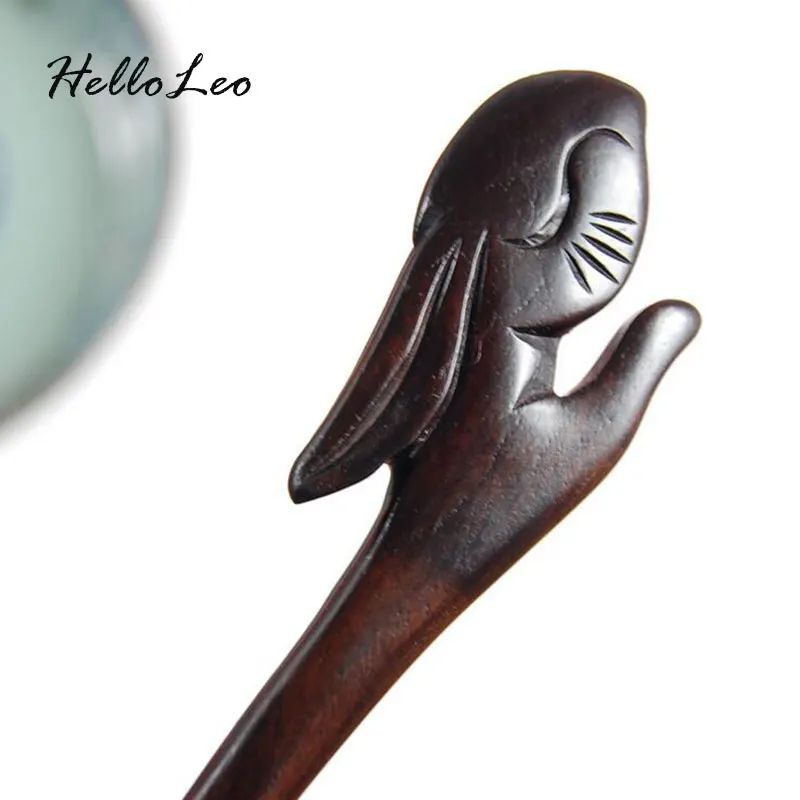 Lovely Rabbit sandalwood Chinese Hairstick for Ethnic women Fashion Hair Jewelry Headwear Hairpin Women Head jewelry Gift
Lovely Rabbit sandalwood Chinese Hairstick for Ethnic women Fashion Hair Jewelry Headwear Hairpin Women Head jewelry Gift