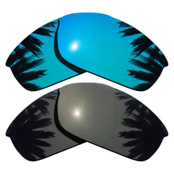 Black & Ice Blue Mirrored Polarized Replacement Lenses for Flak Jacket Frame 100% UVA & UVB
Black & Ice Blue Mirrored Polarized Replacement Lenses for Flak Jacket Frame 100% UVA & UVB