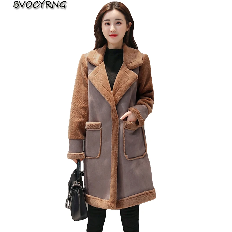 New 2018 Winter Thicken Lambswool Suede Jacket Female High end Clothing Coat Warm Parka Plus Size Women Leisure Overcoat K0539
New 2018 Winter Thicken Lambswool Suede Jacket Female High end Clothing Coat Warm Parka Plus Size Women Leisure Overcoat K0539