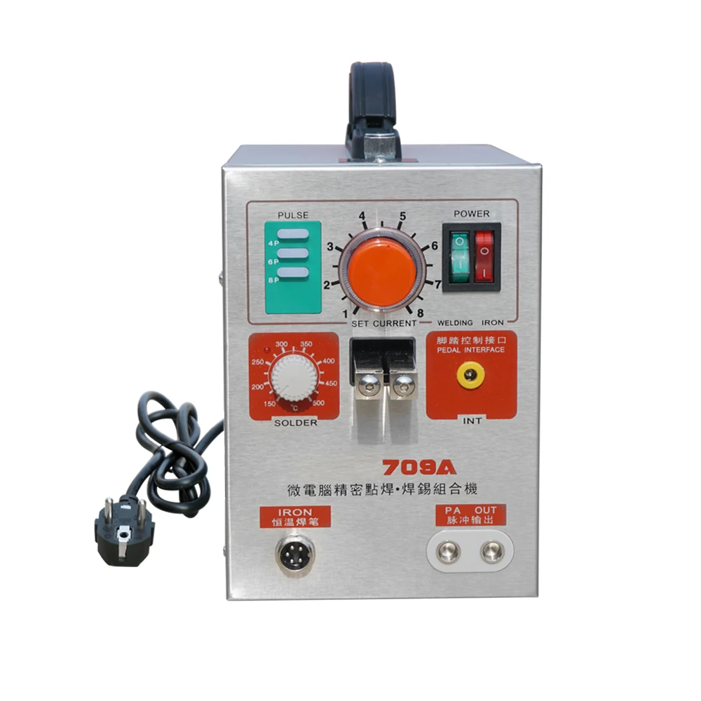 2 in1 709A Spot Welder 1.9KW Pulse Spot Welder Soldering Machine Poste a Souder Battery Spot Welder with Remote Soldering Pen
2 in1 709A Spot Welder 1.9KW Pulse Spot Welder Soldering Machine Poste a Souder Battery Spot Welder with Remote Soldering Pen