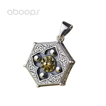 Two Tone 925 Sterling Silver Chinese Taoism Hexagon Bagua Box Necklace Pendant for Men Boys Free Shipping
Two Tone 925 Sterling Silver Chinese Taoism Hexagon Bagua Box Necklace Pendant for Men Boys Free Shipping
