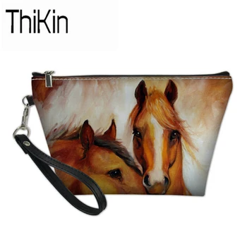 THIKIN Make Up Bag Cosmetic Functional Bag for Women Professional Makeup Case 3D Crazy Horse Print Vanity Case Toilet Zipper Bag
THIKIN Make Up Bag Cosmetic Functional Bag for Women Professional Makeup Case 3D Crazy Horse Print Vanity Case Toilet Zipper Bag