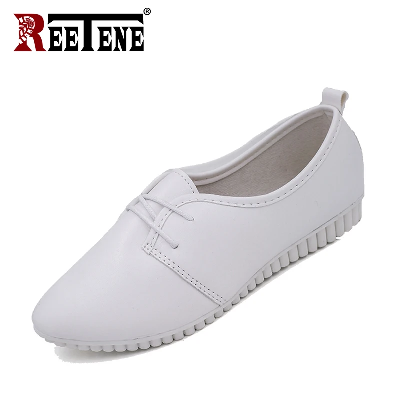 REETENE Pu Leather Shoes Women Comfortable Moccasins Women Shoes Lace Up Summer Women Flats Fashion Oxford Shoes For Femme
REETENE Pu Leather Shoes Women Comfortable Moccasins Women Shoes Lace Up Summer Women Flats Fashion Oxford Shoes For Femme