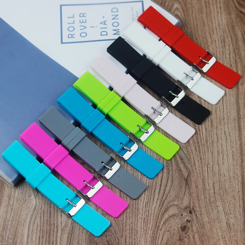 Multicolor Silicone Strap Watch 20mm Suitable for all brands Men's Watch Accessories Women's Waterproof and Anti-Sweat Strap
Multicolor Silicone Strap Watch 20mm Suitable for all brands Men's Watch Accessories Women's Waterproof and Anti-Sweat Strap